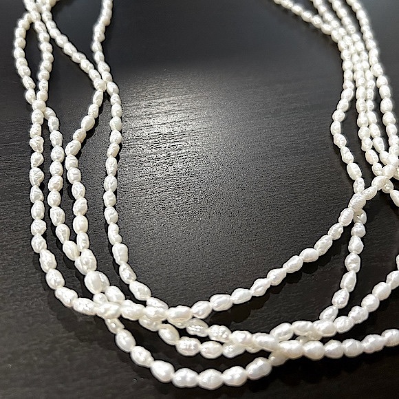 Freshwater Four Strand PEARL Necklace - Picture 6 of 6